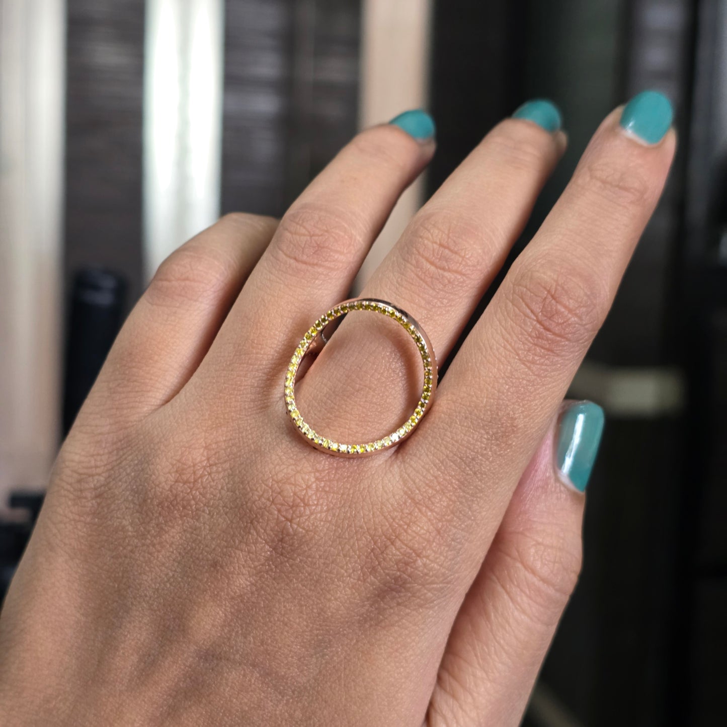 Three Type of Diamond in One Ring – A Stunning, Modern Statement