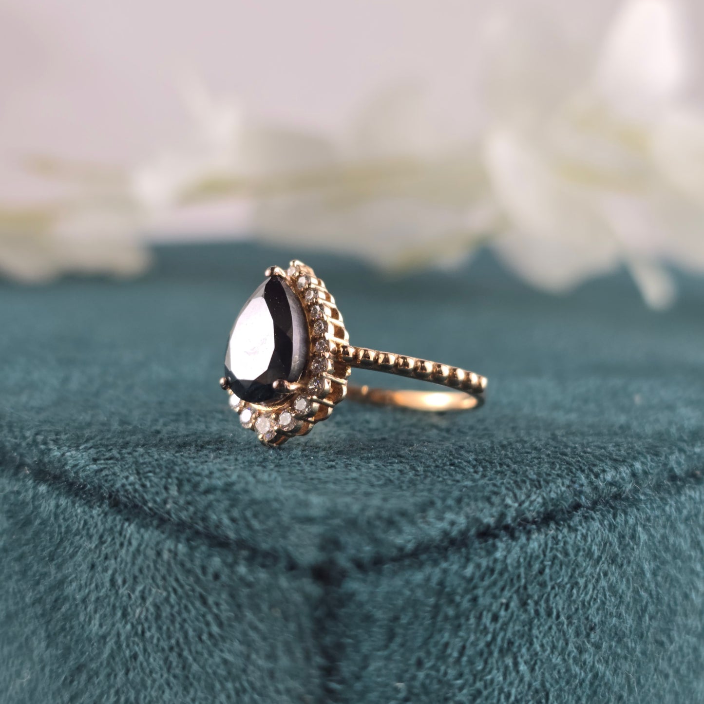 Make a Bold Promise with Our Pear & Round Natural Diamond Ring