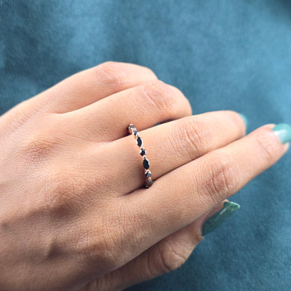 Marquise & Round Diamond Ring – Elegant & Unique Design
