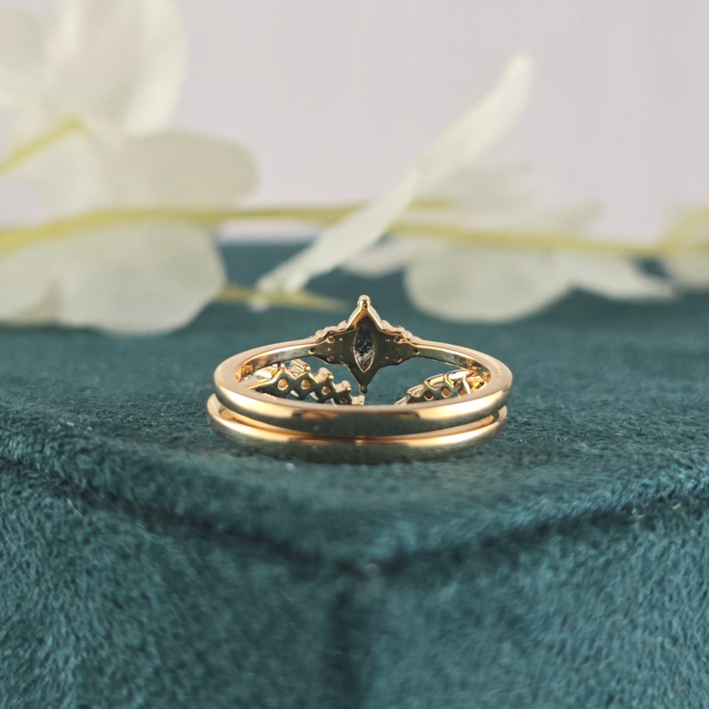 Edgy Meets Elegant – Marquise and Round Diamond Ring