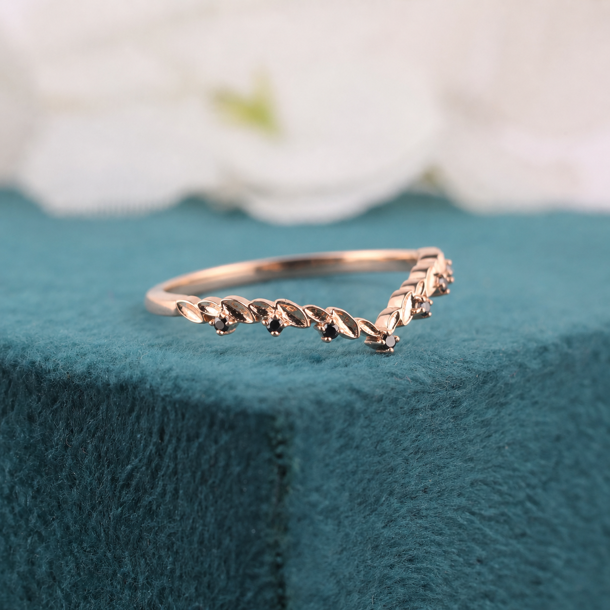 Elegant Spark Meets Edge – Round Black Diamond Band
