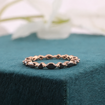 Marquise & Round Diamond Ring – Elegant & Unique Design
