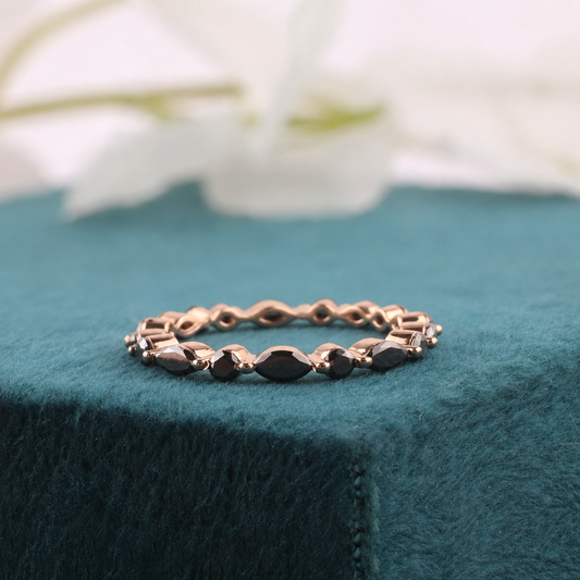Marquise & Round Diamond Ring – Elegant & Unique Design