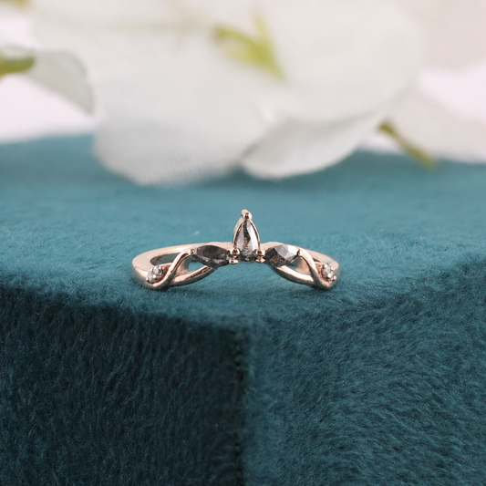 Timeless Twist – Marquise, Pear & Round Diamond Ring