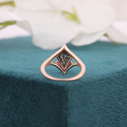 Kite Cut Diamond Ring | Geometric Gold Statement Ring | Handmade Unique Jewelry | Gift for Her