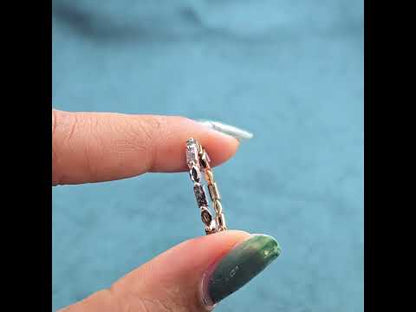 Boldly Unique Salt & Pepper Diamond Band – Marquise & Baguette