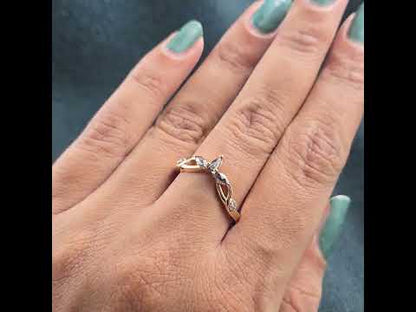 Timeless Twist – Marquise, Pear & Round Diamond Ring